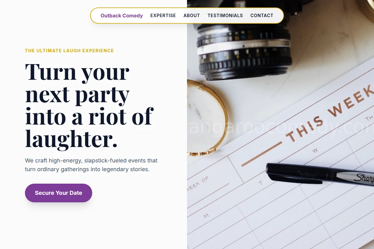 Slapstick Event Planning