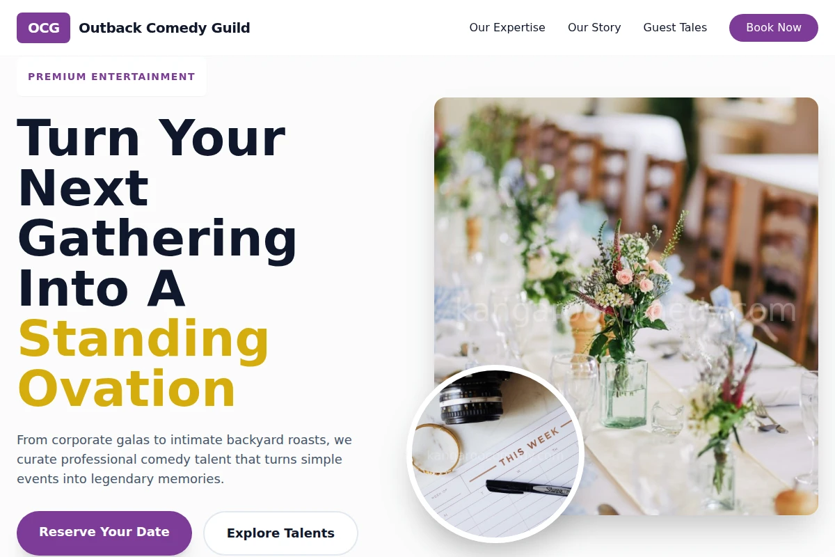 Booking Event Planning