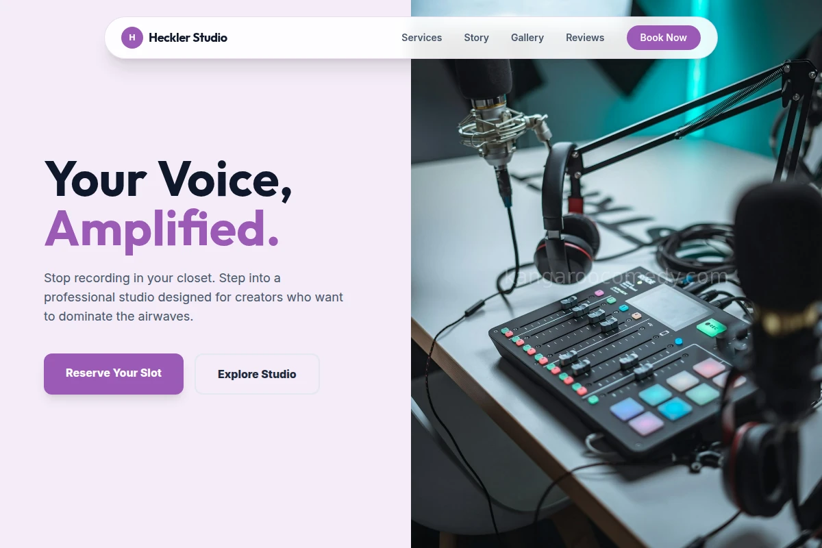 Heckler Podcast Studio
